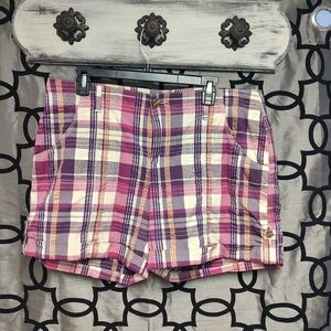 Sonoma Size 12 Plaid Shorts Pink Purple Summer